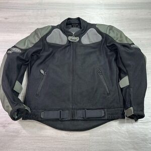Cortech GX Air Jacket Mens Medium Black‎ Gray Mesh Motorcycle Riding Tour Master